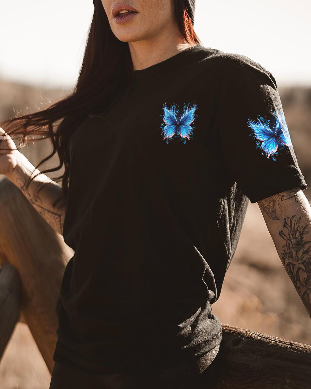 WHISPER WORDS OF WISDOM LET IT BE BUTTERFLY ALL OVER PRINT  - TLTR0611245