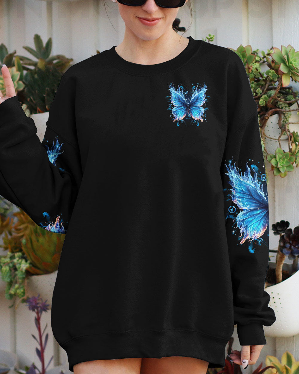 WHISPER WORDS OF WISDOM LET IT BE BUTTERFLY ALL OVER PRINT  - TLTR0611245