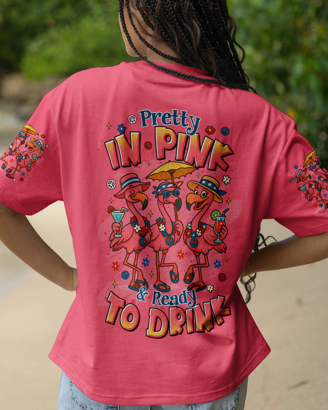 PRETTY IN PINK FLAMINGO ALL OVER PRINT - TLTR0705254
