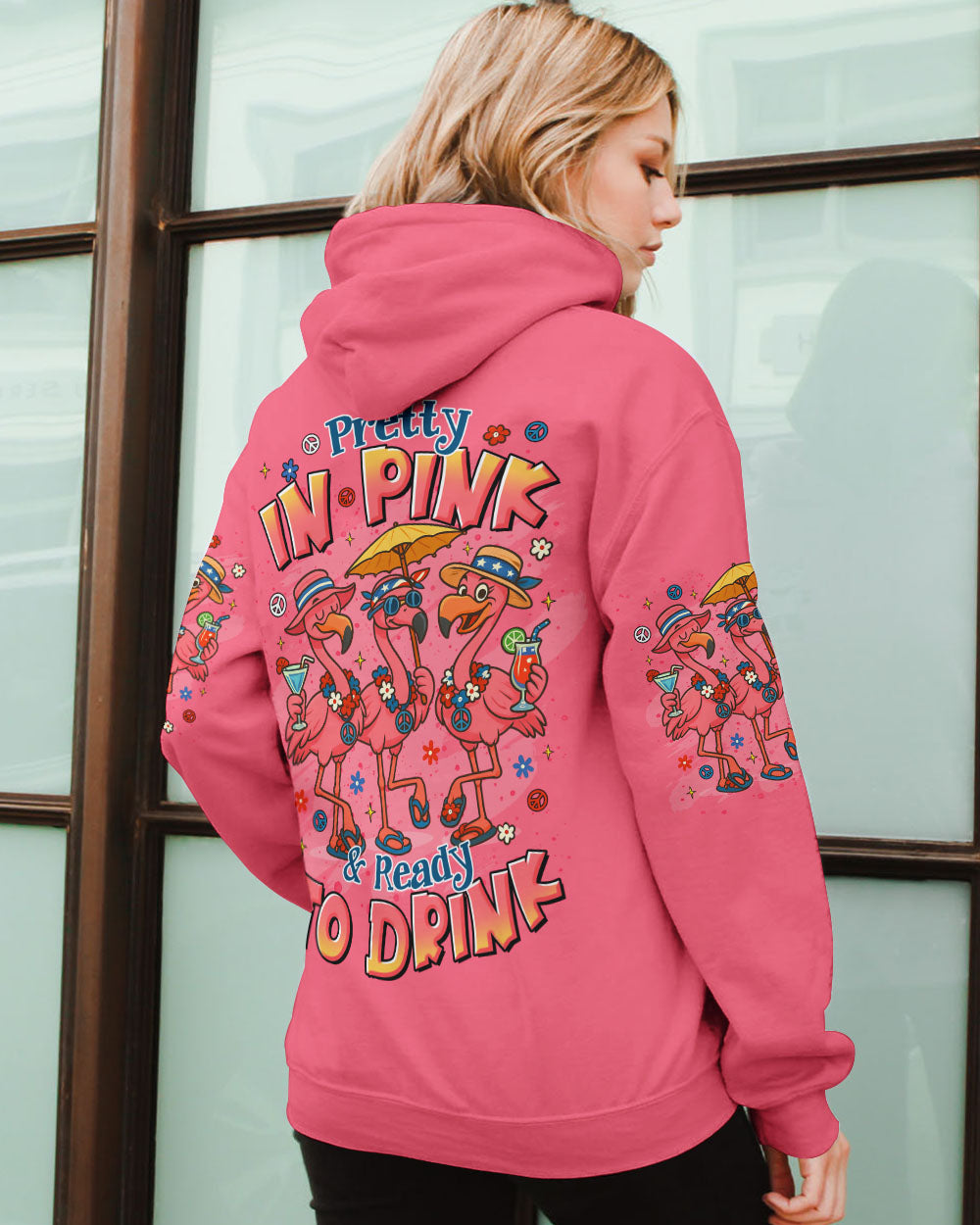 PRETTY IN PINK FLAMINGO ALL OVER PRINT - TLTR0705254