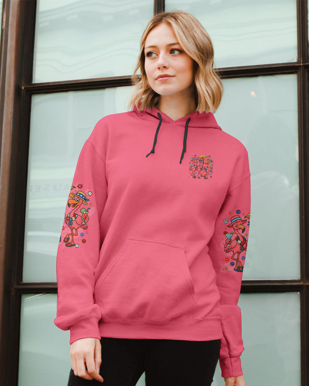 PRETTY IN PINK FLAMINGO ALL OVER PRINT - TLTR0705254