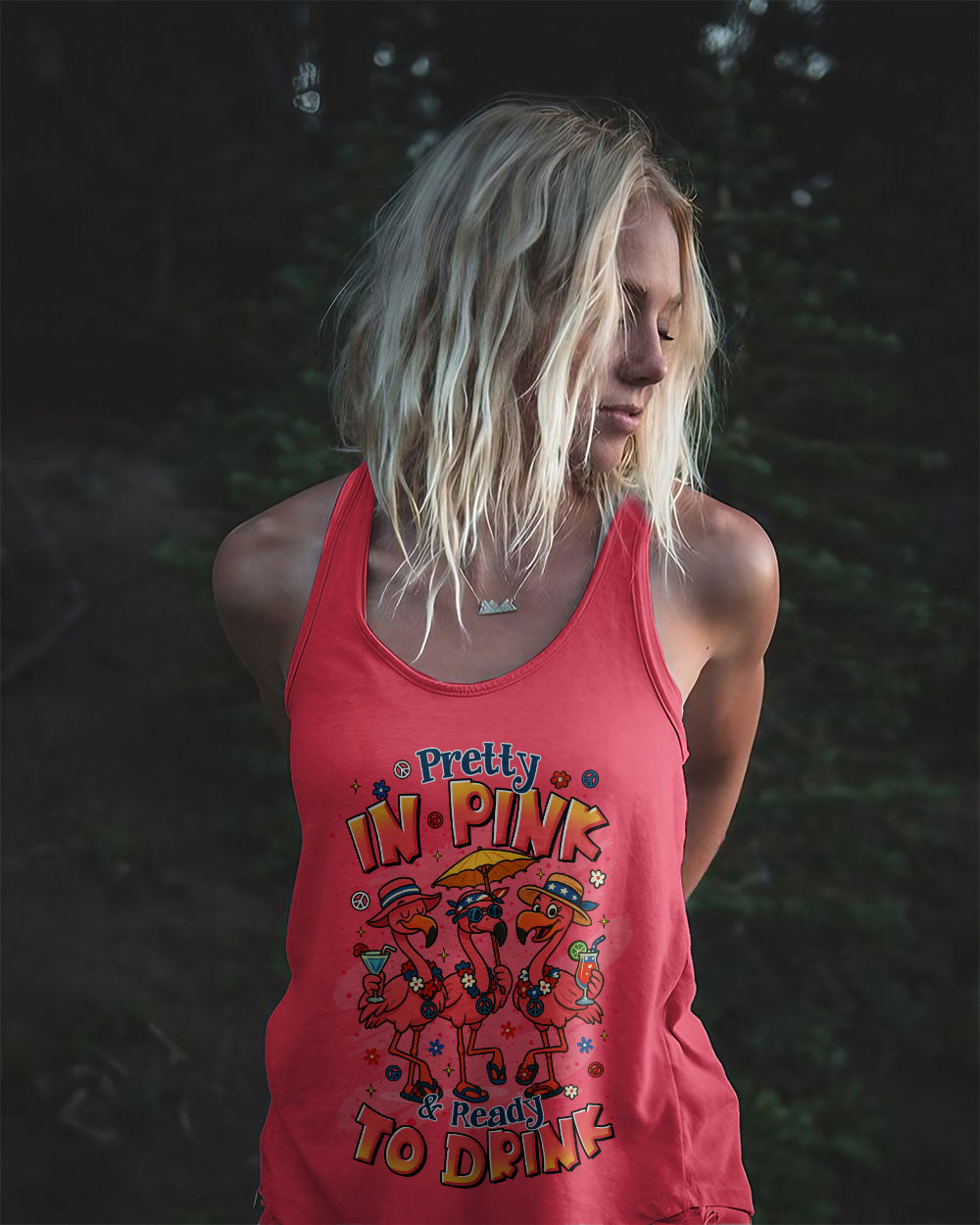 PRETTY IN PINK FLAMINGO ALL OVER PRINT - TLTR0705254