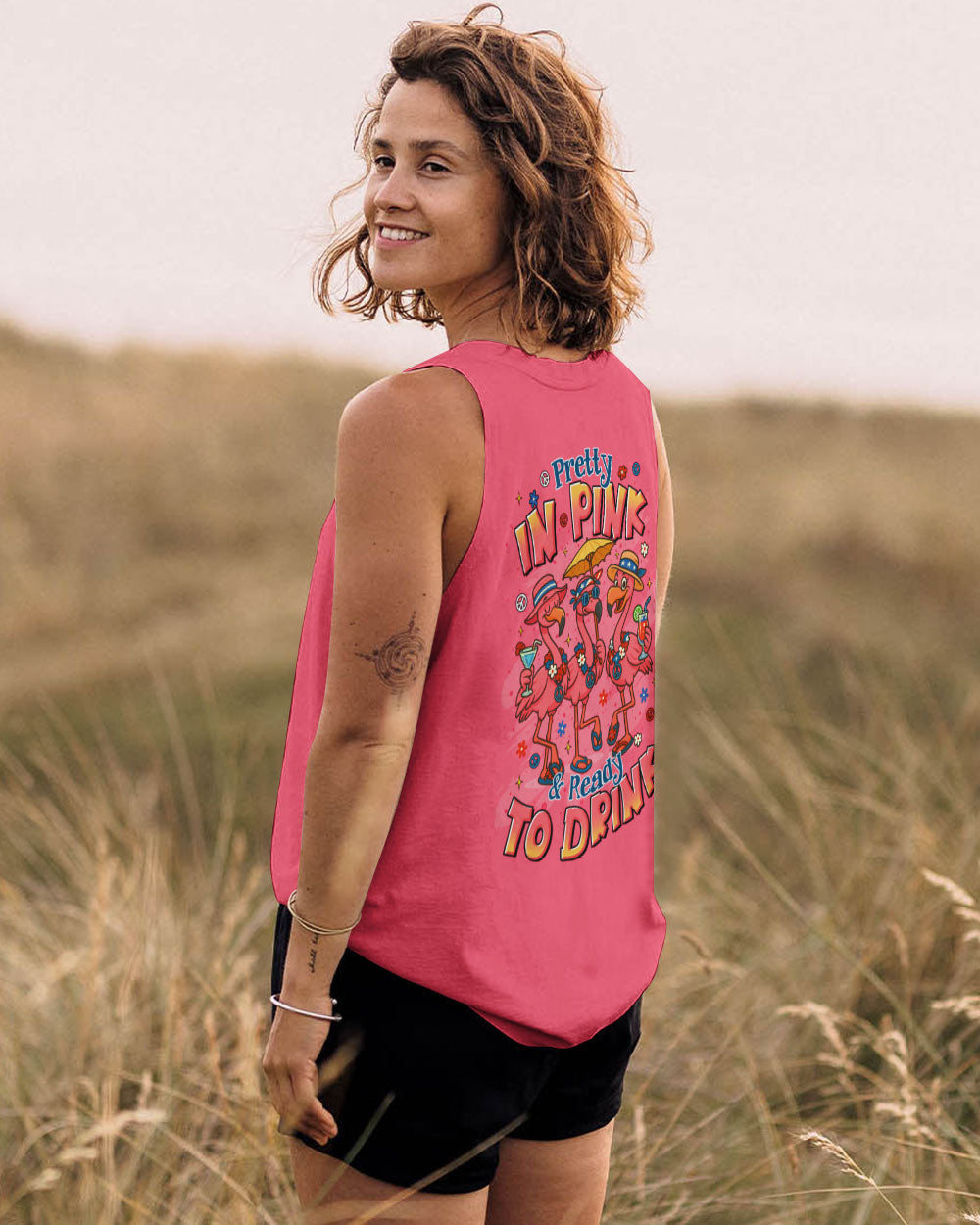 PRETTY IN PINK FLAMINGO ALL OVER PRINT - TLTR0705254