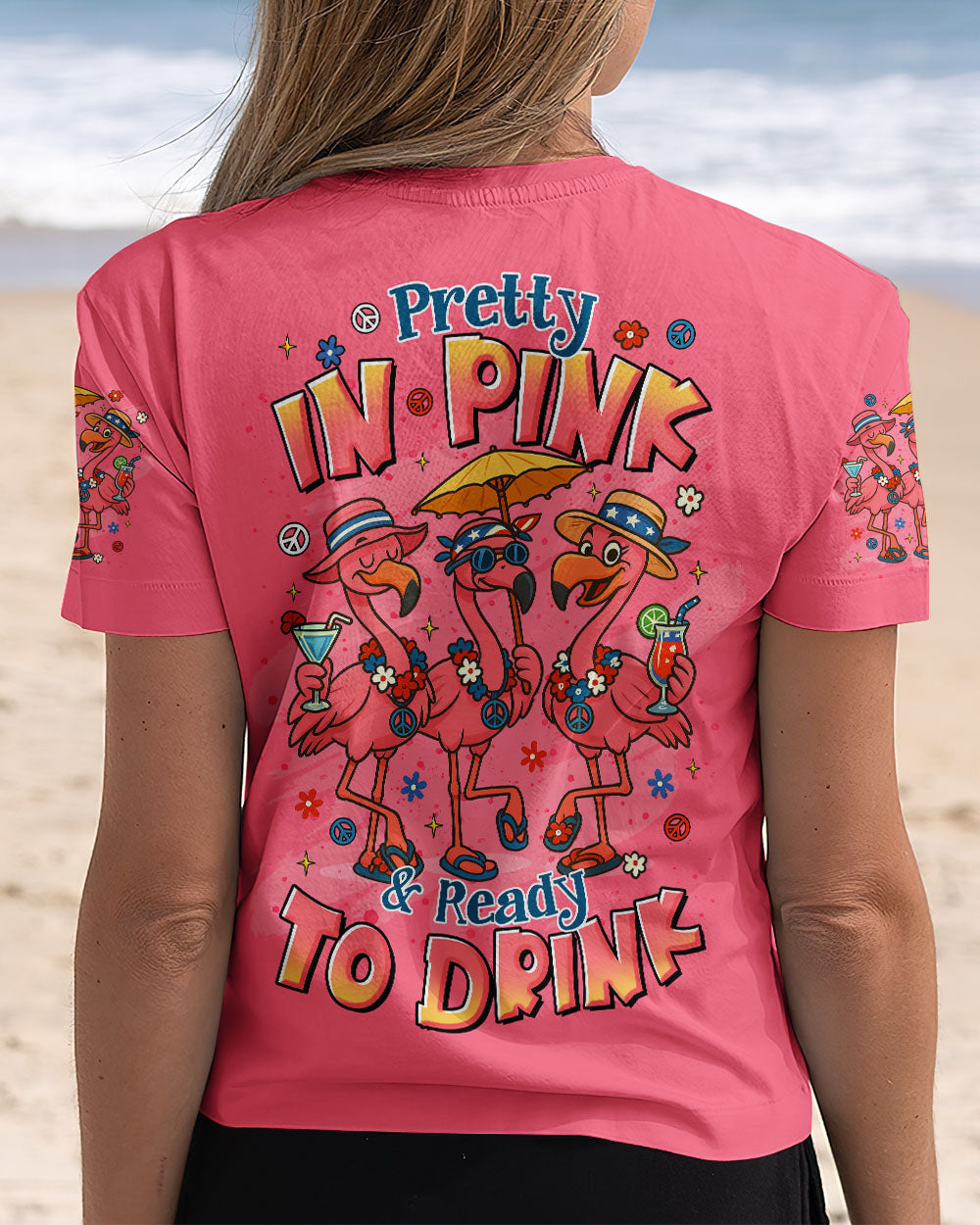 PRETTY IN PINK FLAMINGO ALL OVER PRINT - TLTR0705254