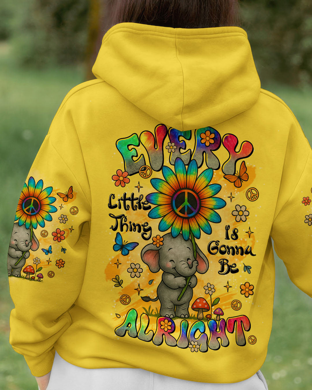 EVERY LITTLE THING IS GONNA BE ALRIGHT ELEPHANT ALL OVER PRINT - TLTR0708252