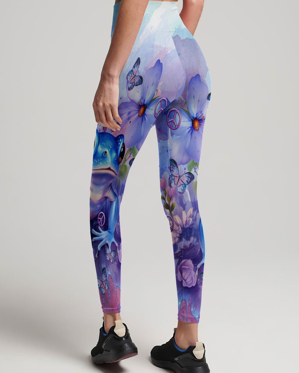 BE YOU THE WORLD WILL ADJUST FROG PURPLE ALL OVER PRINT - TLTR0712231