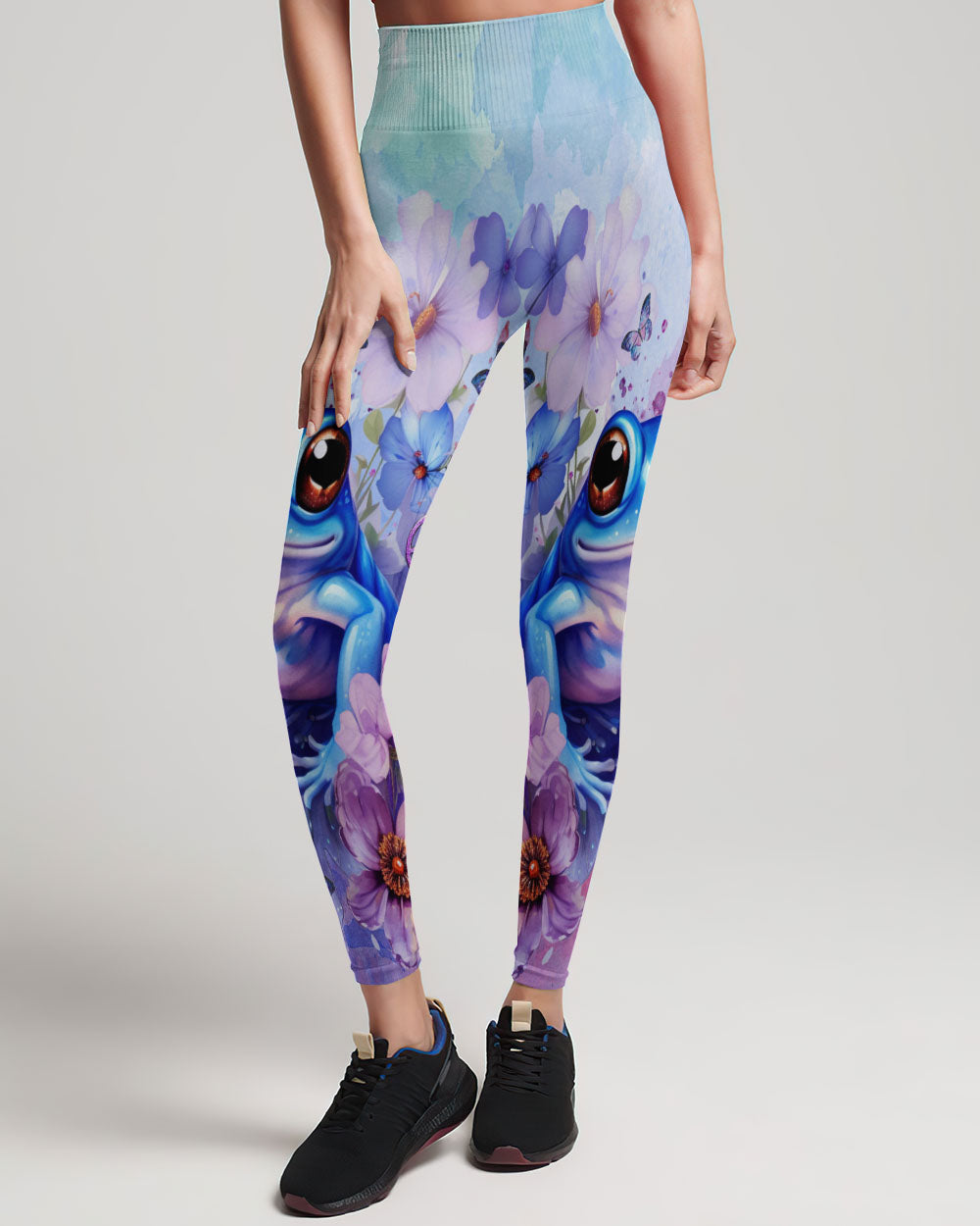 BE YOU THE WORLD WILL ADJUST FROG PURPLE ALL OVER PRINT - TLTR0712231