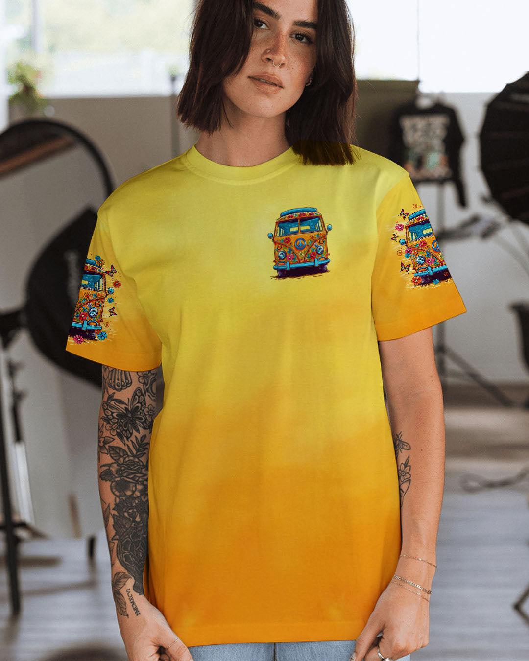 RUNNING AGAINST THE WIND FLORAL BUS ALL OVER PRINT  - TLTR0804253