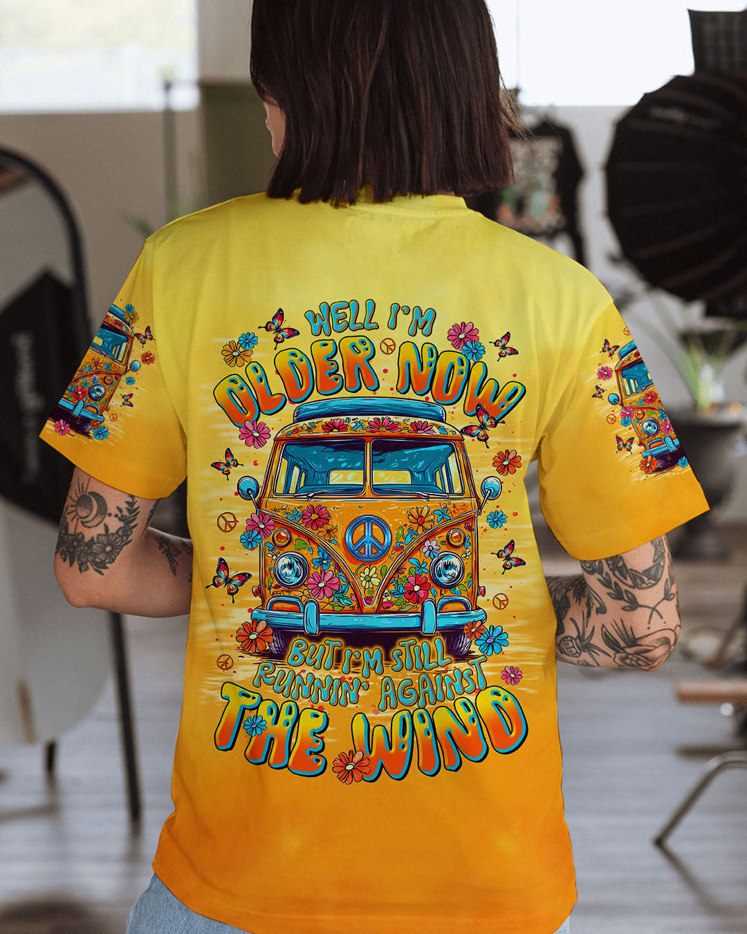 RUNNING AGAINST THE WIND FLORAL BUS ALL OVER PRINT  - TLTR0804253