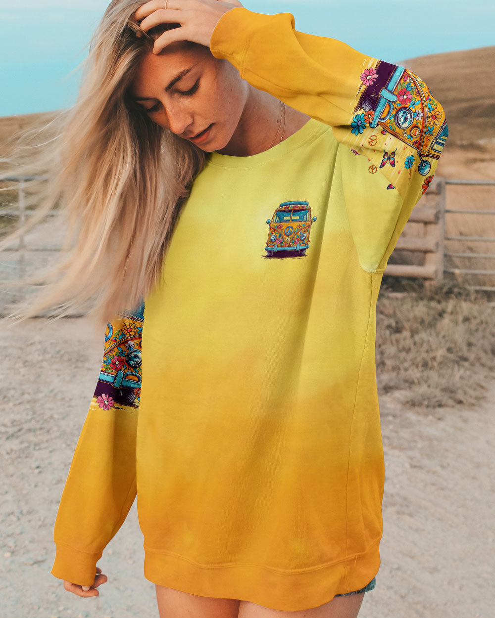 RUNNING AGAINST THE WIND FLORAL BUS ALL OVER PRINT  - TLTR0804253