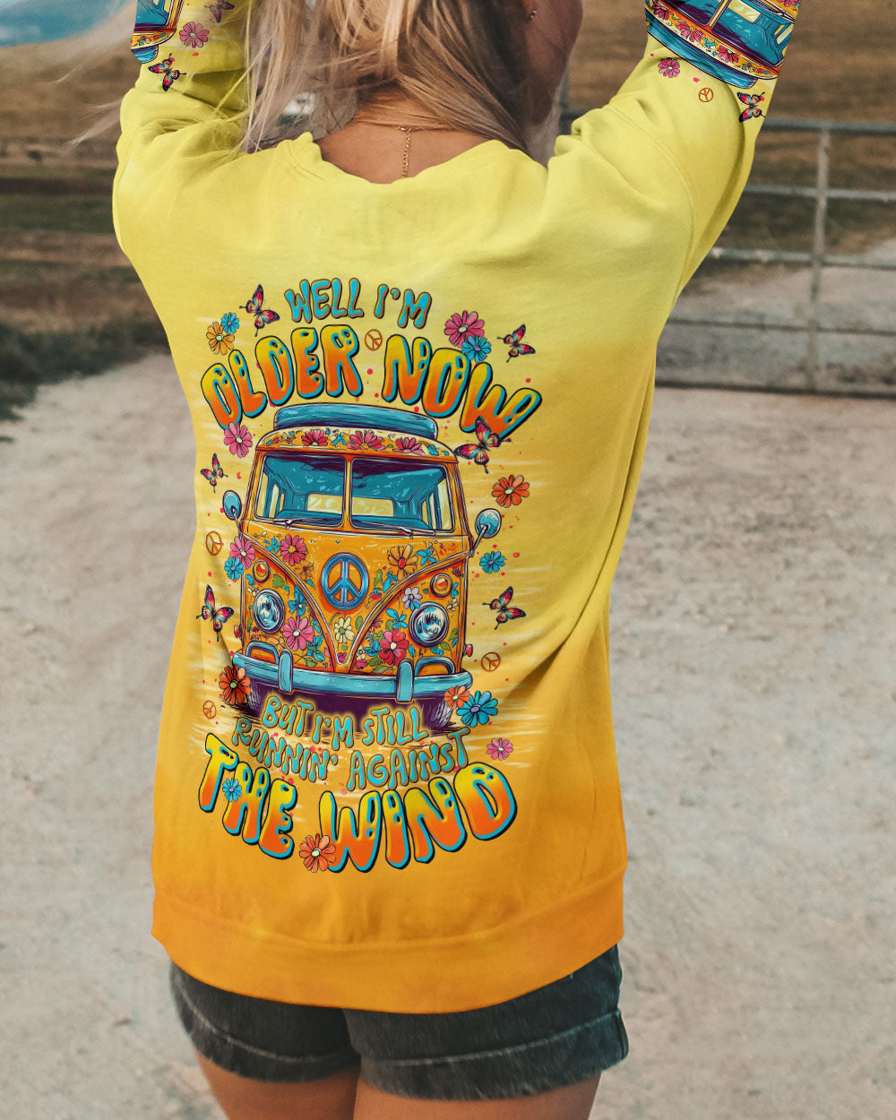 RUNNING AGAINST THE WIND FLORAL BUS ALL OVER PRINT  - TLTR0804253