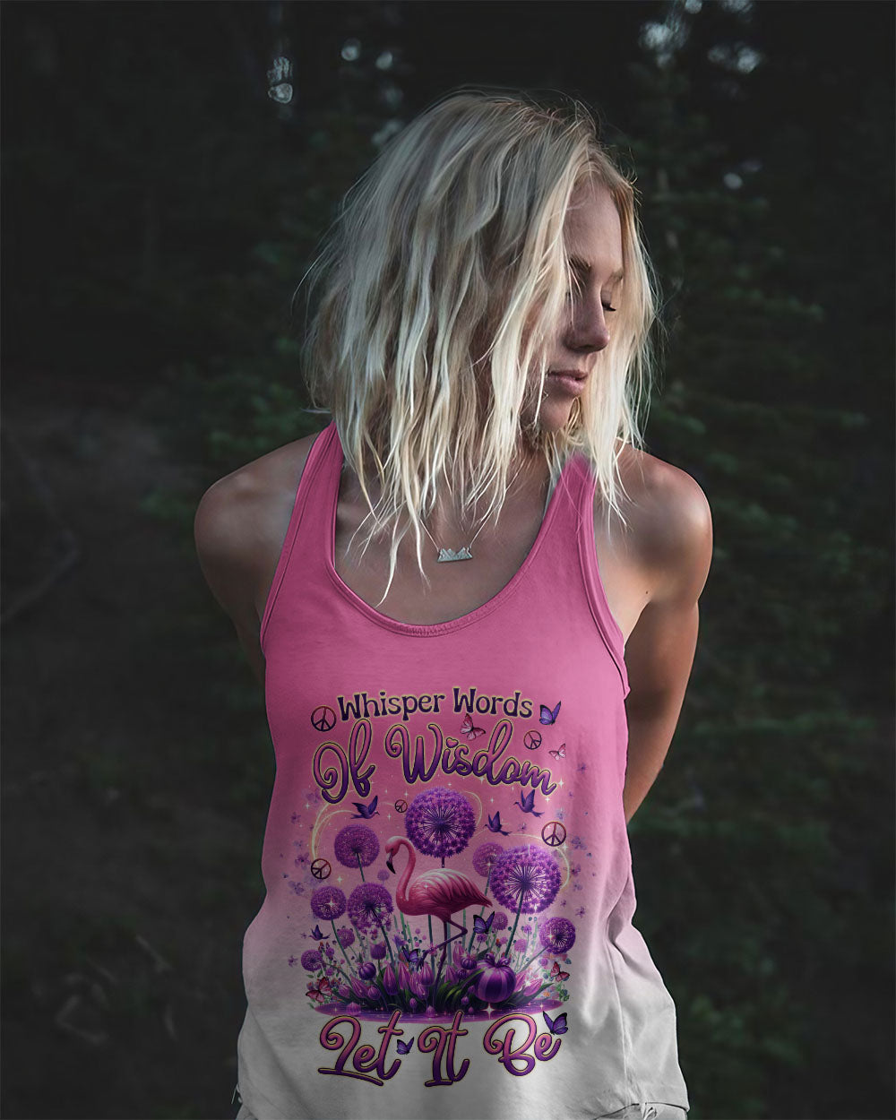 WHISPER WORDS OF WISDOM FLAMINGO ALL OVER PRINT - TLTR0807243