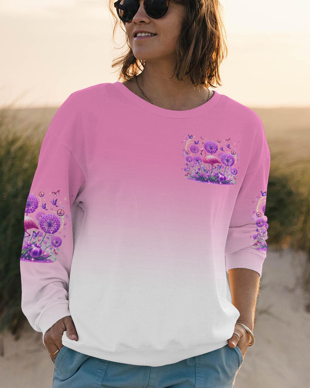 WHISPER WORDS OF WISDOM FLAMINGO ALL OVER PRINT - TLTR0807243