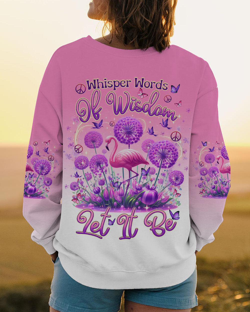 WHISPER WORDS OF WISDOM FLAMINGO ALL OVER PRINT - TLTR0807243