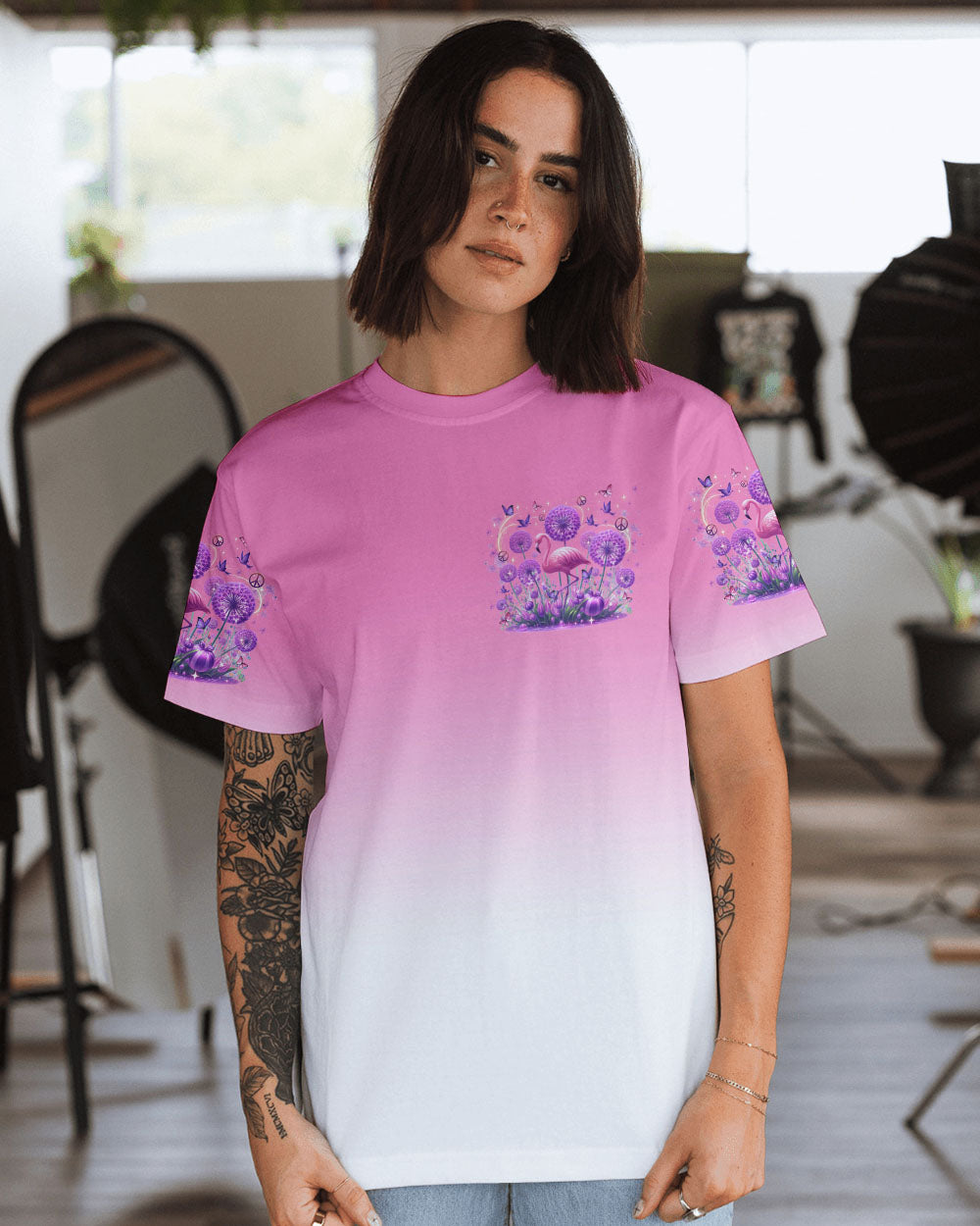 WHISPER WORDS OF WISDOM FLAMINGO ALL OVER PRINT - TLTR0807243