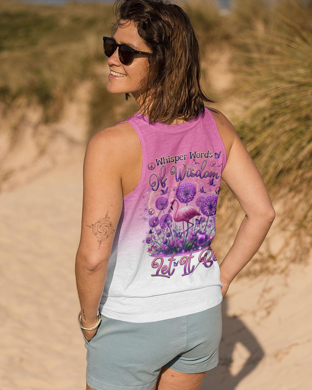 WHISPER WORDS OF WISDOM FLAMINGO ALL OVER PRINT - TLTR0807243