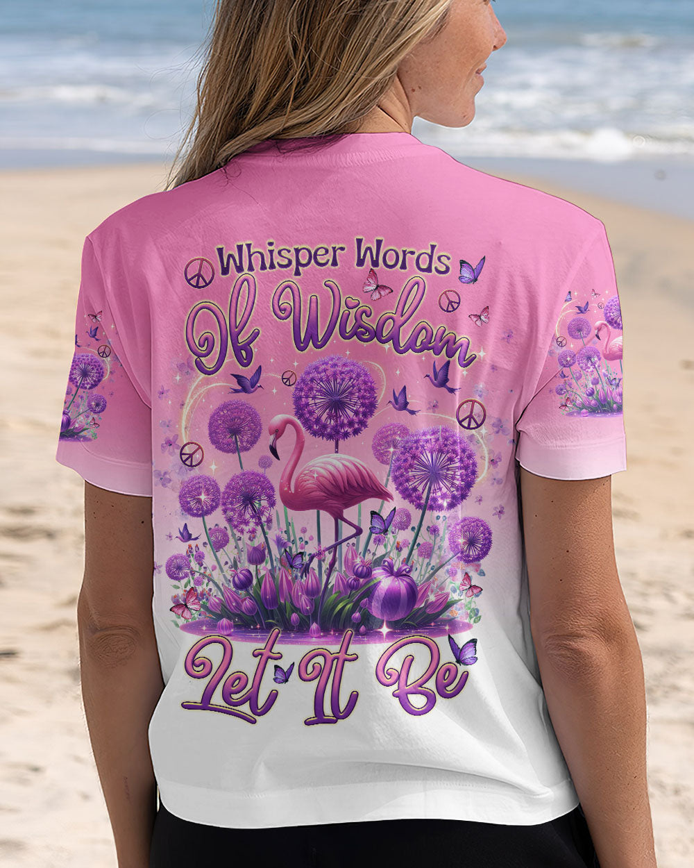 WHISPER WORDS OF WISDOM FLAMINGO ALL OVER PRINT - TLTR0807243