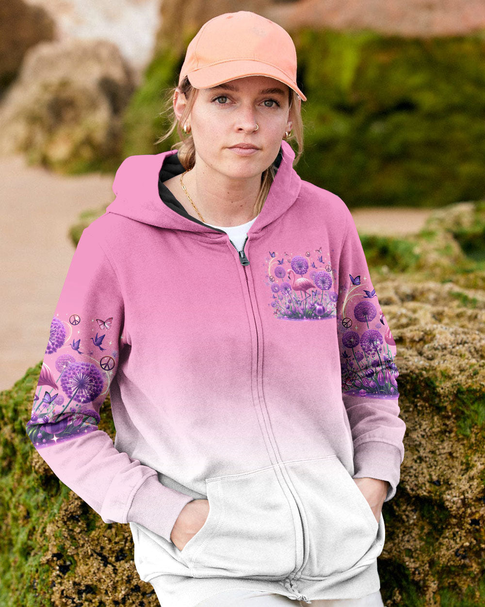 WHISPER WORDS OF WISDOM FLAMINGO ALL OVER PRINT - TLTR0807243