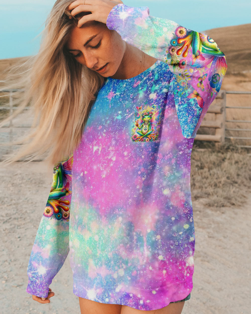 BE YOU THE WORLD WILL ADJUST FROG WINGS ALL OVER PRINT - TLTR0812231