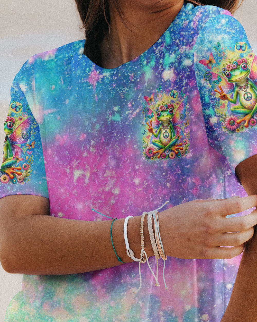 BE YOU THE WORLD WILL ADJUST FROG WINGS ALL OVER PRINT - TLTR0812231