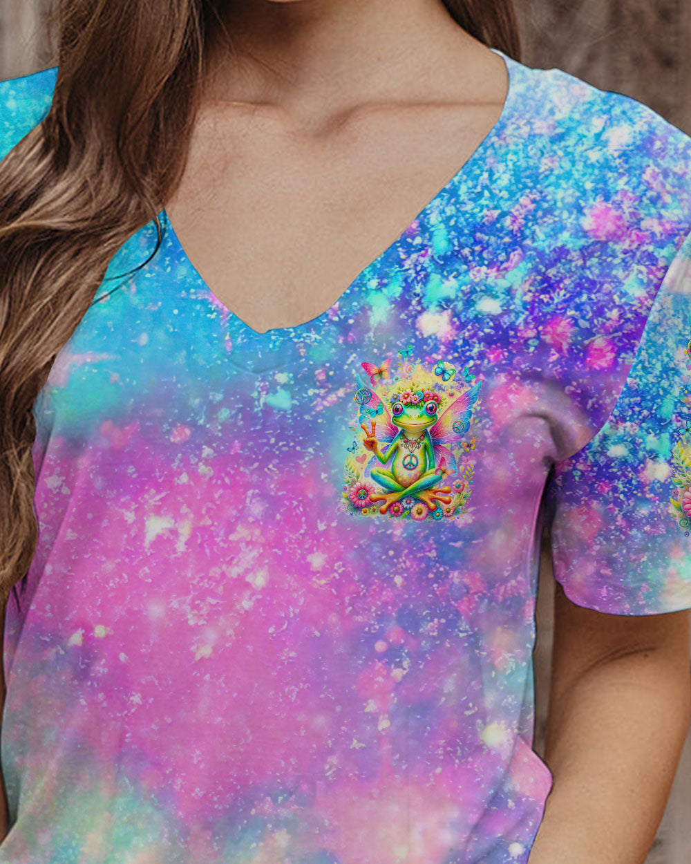 BE YOU THE WORLD WILL ADJUST FROG WINGS ALL OVER PRINT - TLTR0812231
