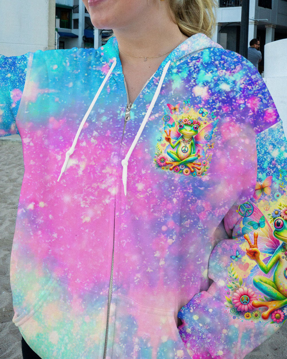 BE YOU THE WORLD WILL ADJUST FROG WINGS ALL OVER PRINT - TLTR0812231