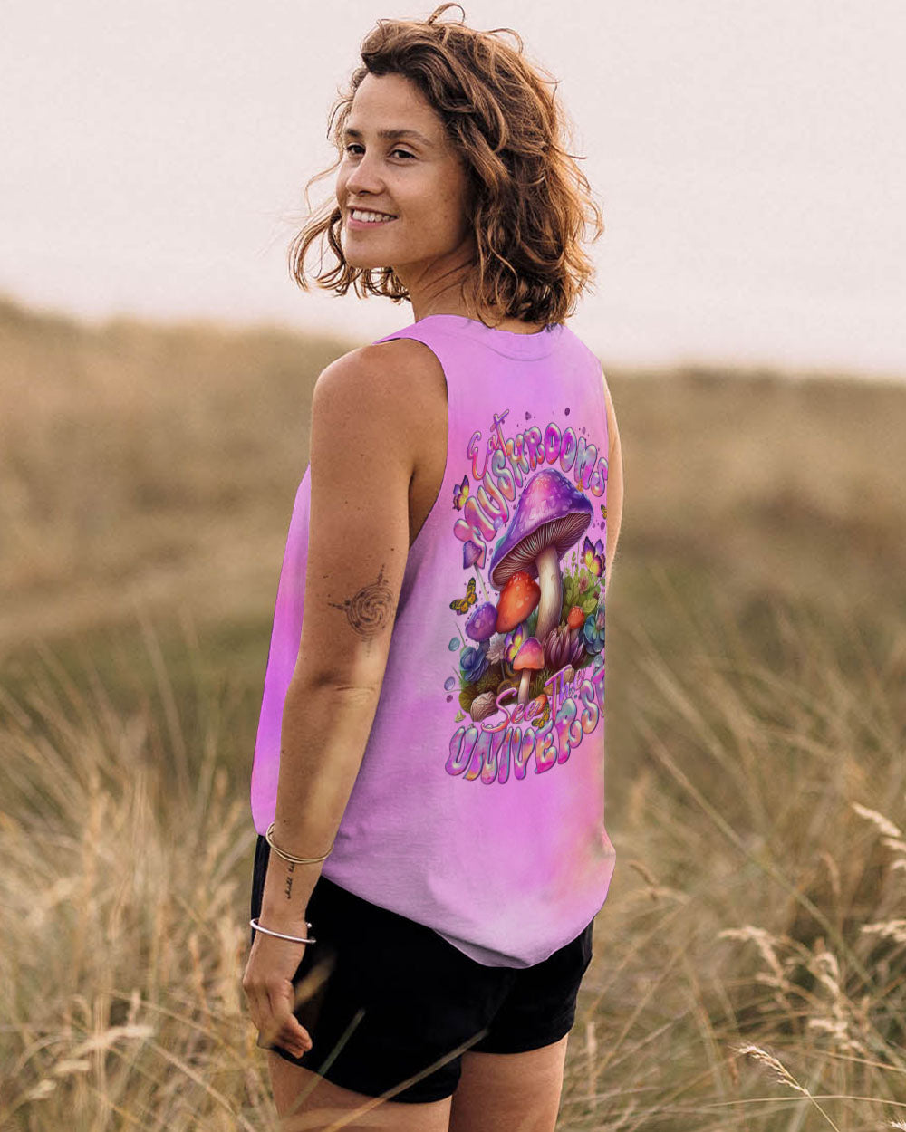EAT MUSHROOMS SEE THE UNIVERSE ALL OVER PRINT - TLTR0901243