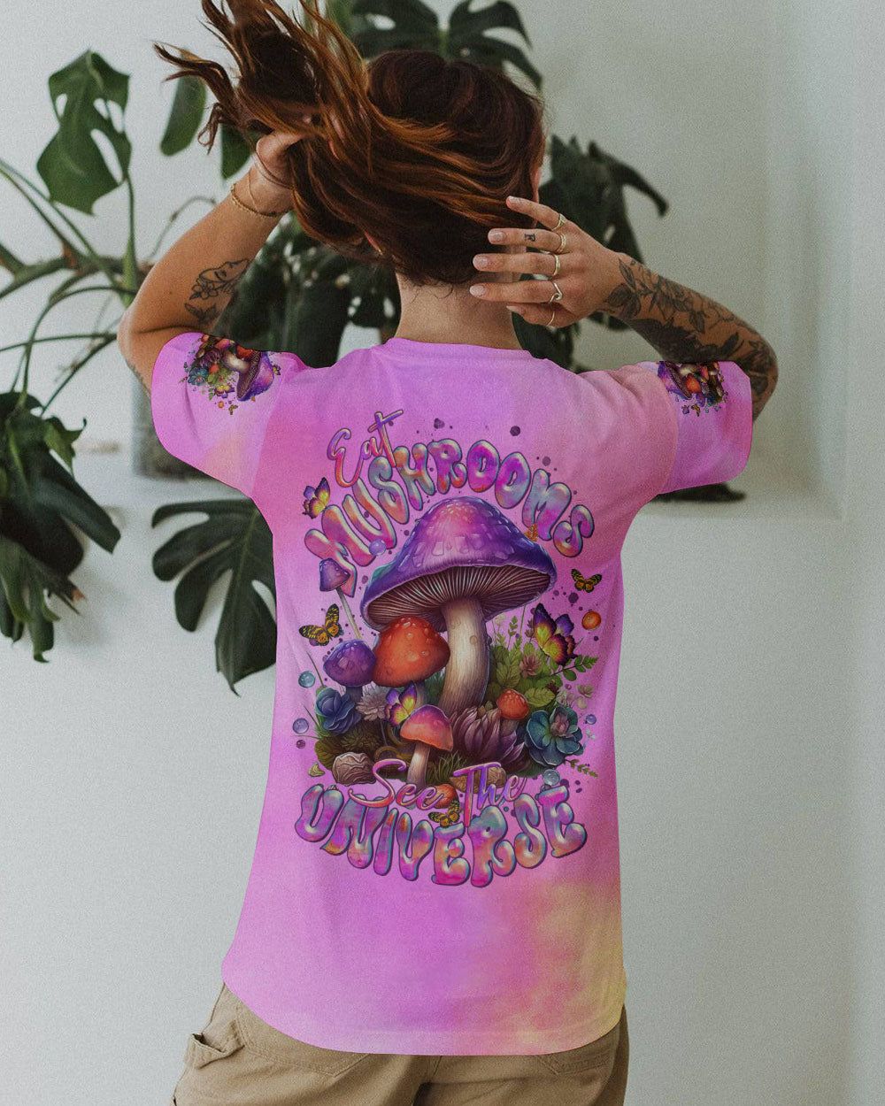 EAT MUSHROOMS SEE THE UNIVERSE ALL OVER PRINT - TLTR0901243