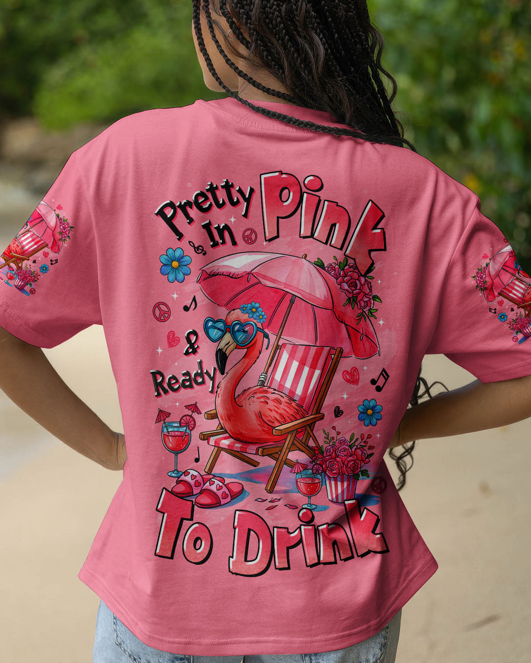 PRETTY IN PINK FLAMINGO ALL OVER PRINT - TLTR0905252