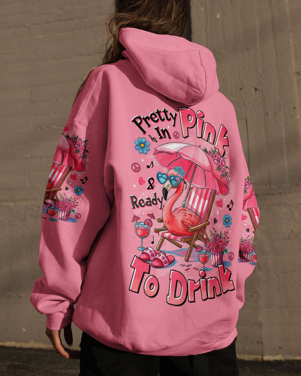 PRETTY IN PINK FLAMINGO ALL OVER PRINT - TLTR0905252