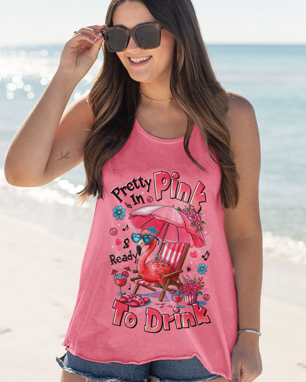PRETTY IN PINK FLAMINGO ALL OVER PRINT - TLTR0905252