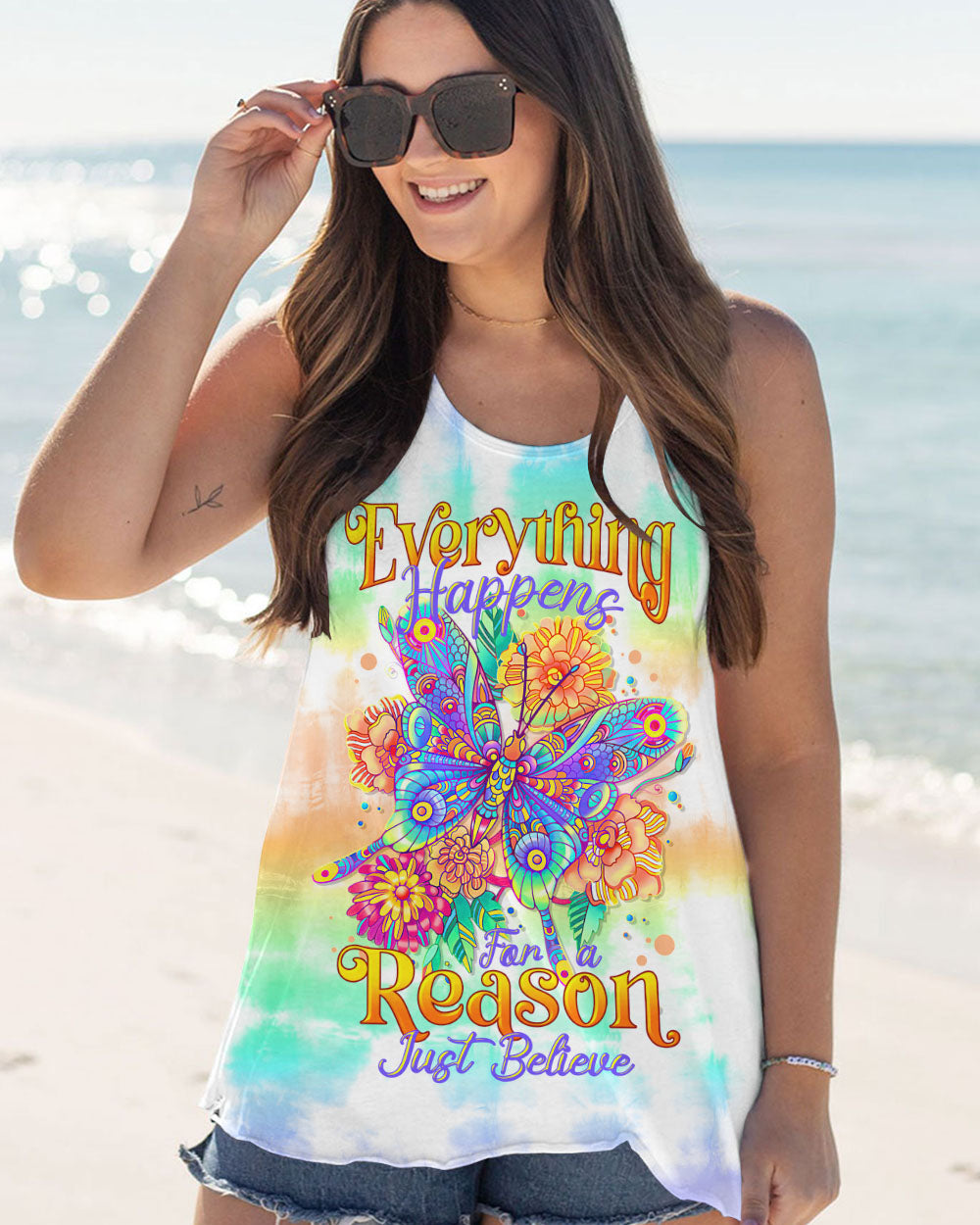 JUST BELIEVE BUTTERFLY ALL OVER PRINT - TLTR0906231