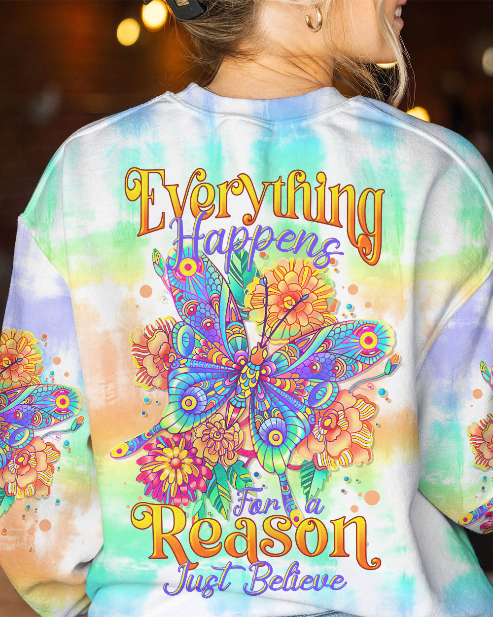 JUST BELIEVE BUTTERFLY ALL OVER PRINT - TLTR0906231