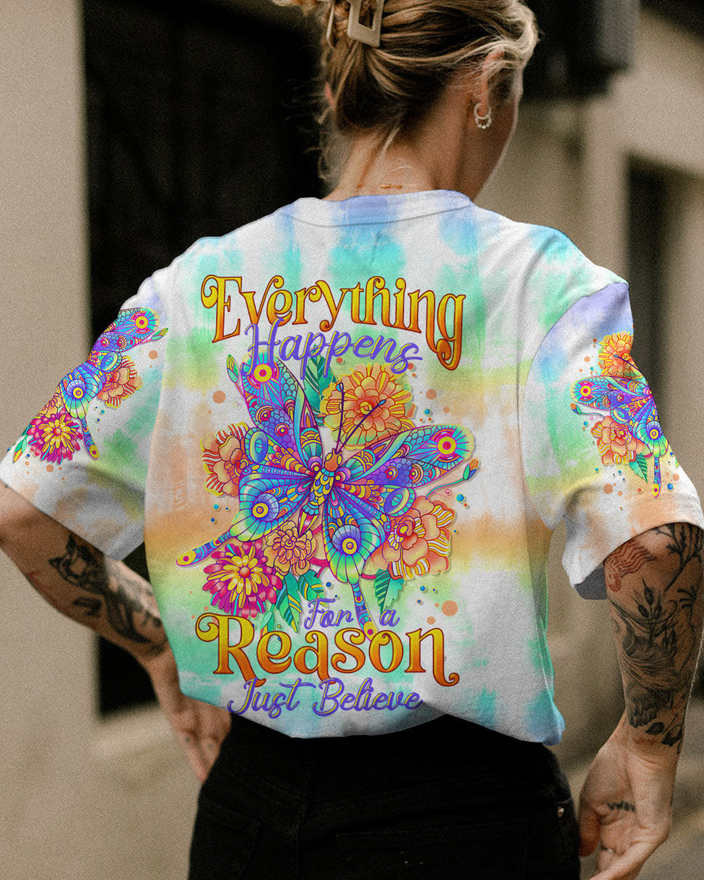 JUST BELIEVE BUTTERFLY ALL OVER PRINT - TLTR0906231