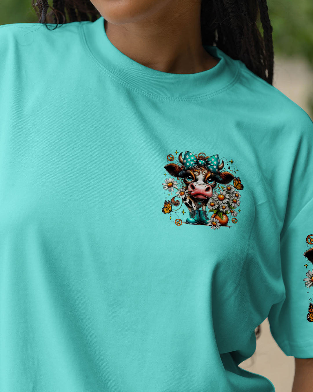 APPARENTLY I HAVE AN ATTITUDE WHO KNEW COW ALL OVER PRINT  - TLTR0907254