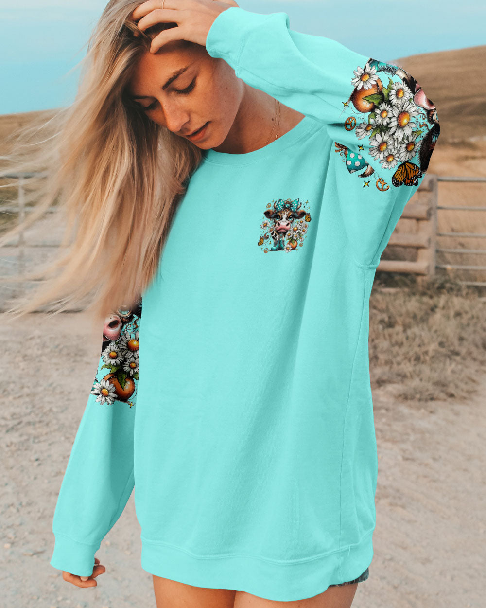 APPARENTLY I HAVE AN ATTITUDE WHO KNEW COW ALL OVER PRINT  - TLTR0907254