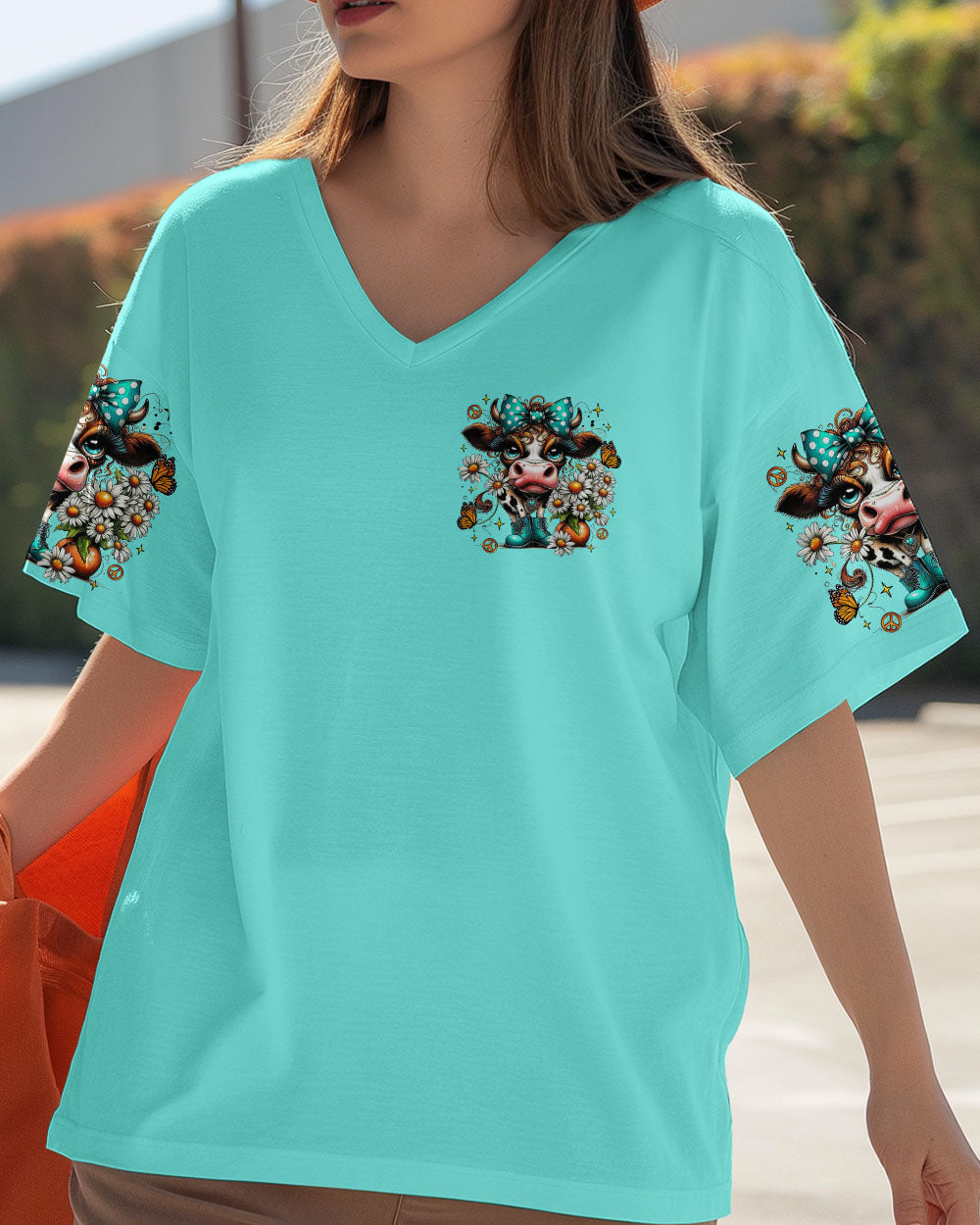APPARENTLY I HAVE AN ATTITUDE WHO KNEW COW ALL OVER PRINT  - TLTR0907254