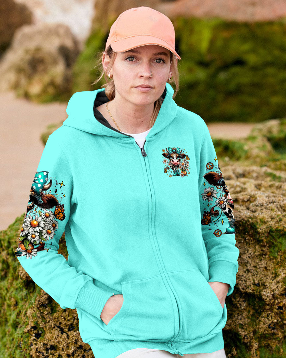 APPARENTLY I HAVE AN ATTITUDE WHO KNEW COW ALL OVER PRINT  - TLTR0907254