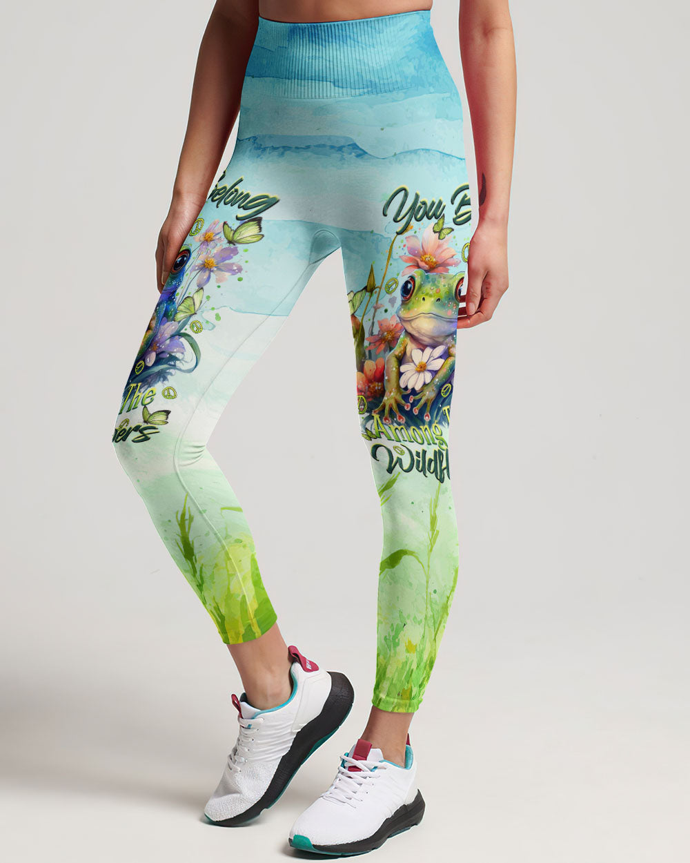 YOU BELONG AMONG THE WILDFLOWERS FROG ALL OVER PRINT - TLTR0909232