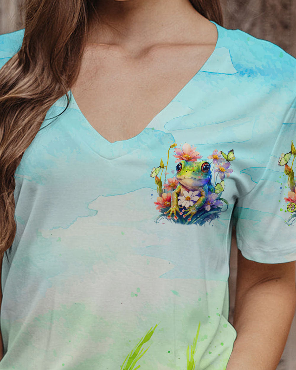 YOU BELONG AMONG THE WILDFLOWERS FROG ALL OVER PRINT - TLTR0909232