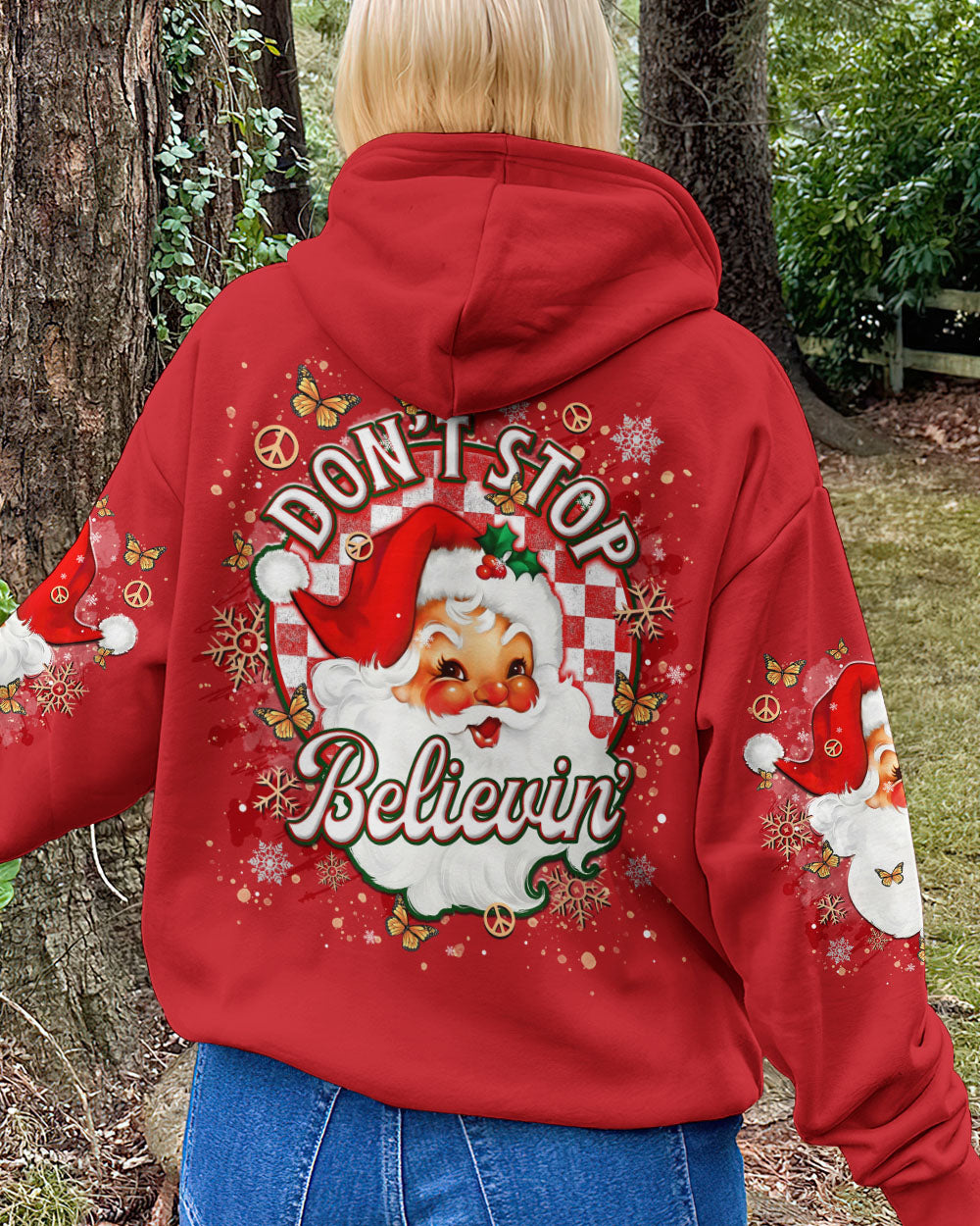 DON'T STOP BELIEVING CHRISTMAS ALL OVER PRINT  - TLTR0911242