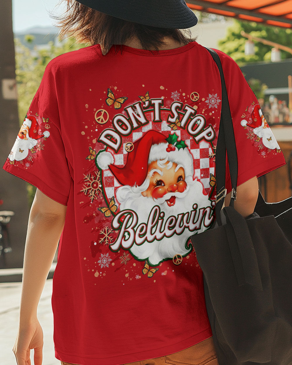 DON'T STOP BELIEVING CHRISTMAS ALL OVER PRINT  - TLTR0911242