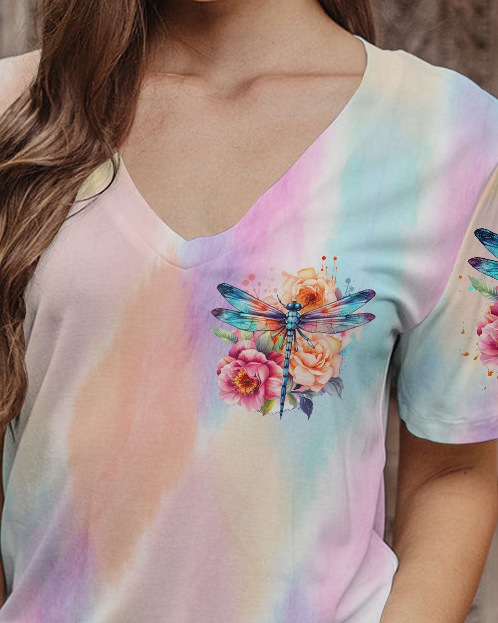 SMILE OFTEN THINK POSITIVELY DRAGONFLY ALL OVER PRINT - TLTR1006232