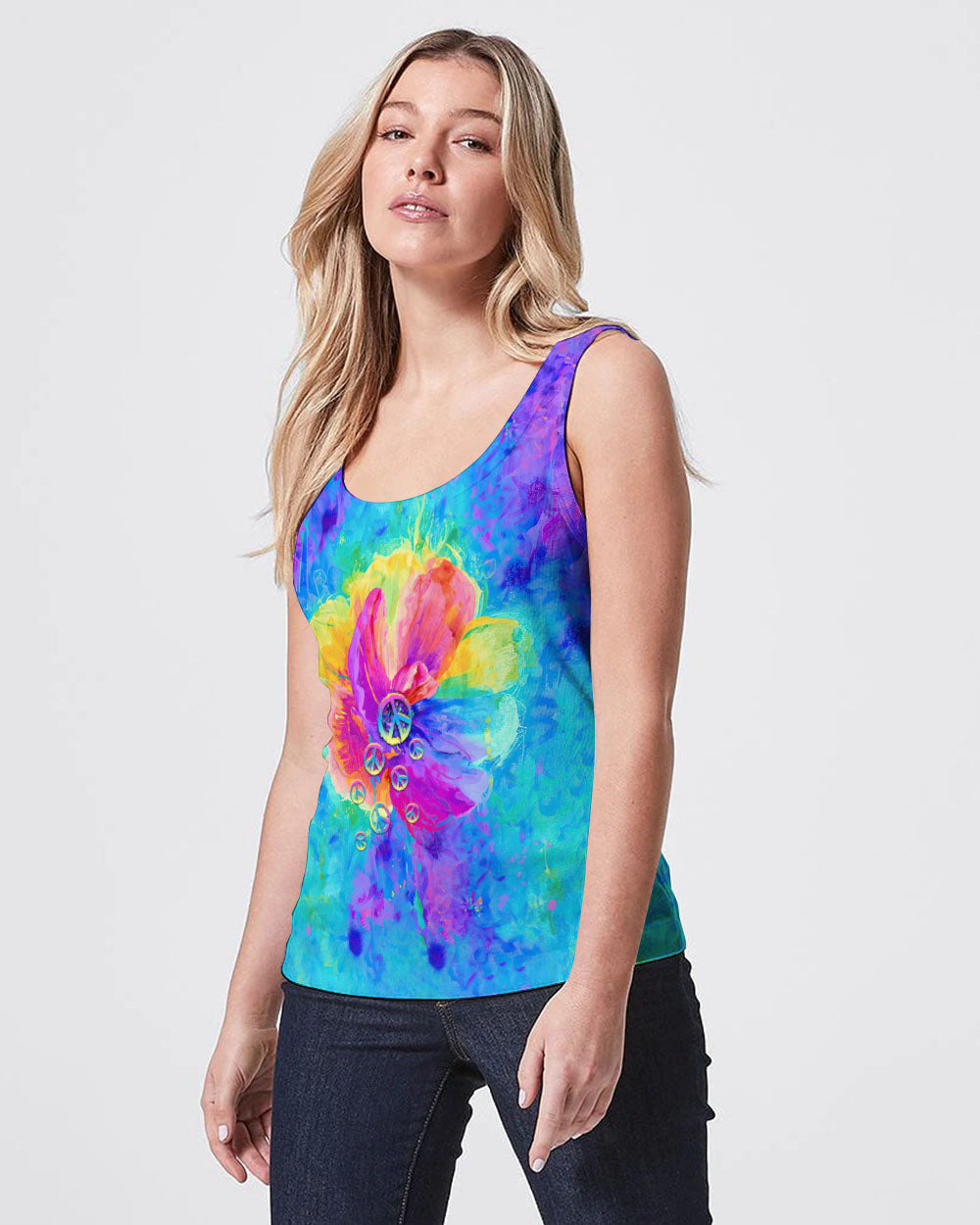 HIPPIE SOUL FLOWER COLORFUL ALL OVER PRINT - TLTR1007231