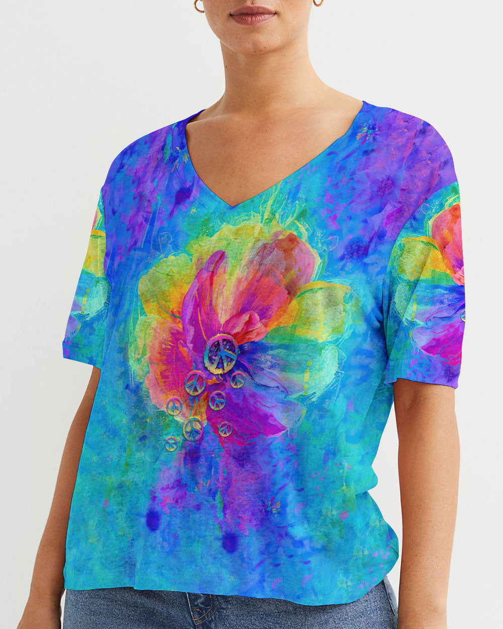 HIPPIE SOUL FLOWER COLORFUL ALL OVER PRINT - TLTR1007231