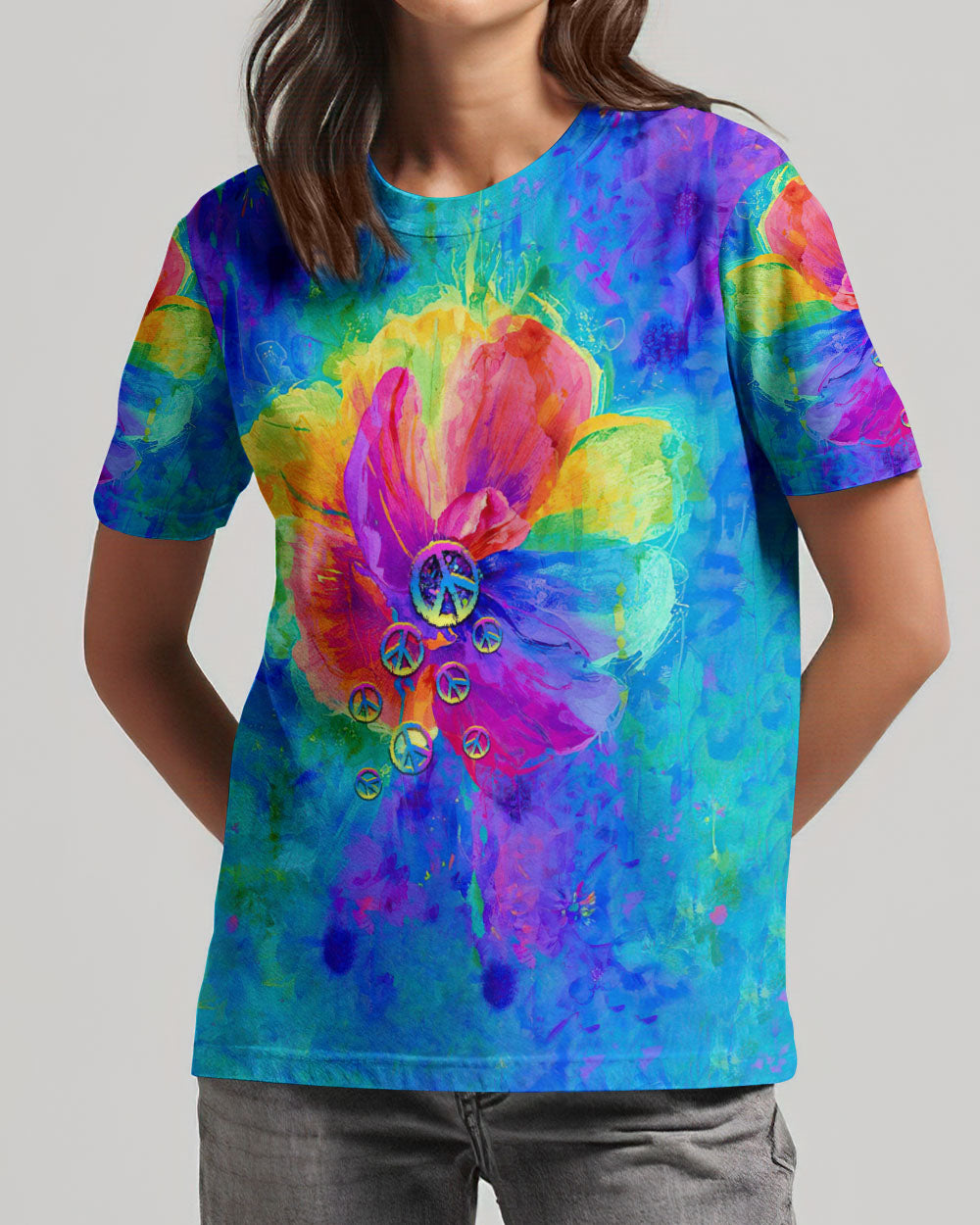HIPPIE SOUL FLOWER COLORFUL ALL OVER PRINT - TLTR1007231