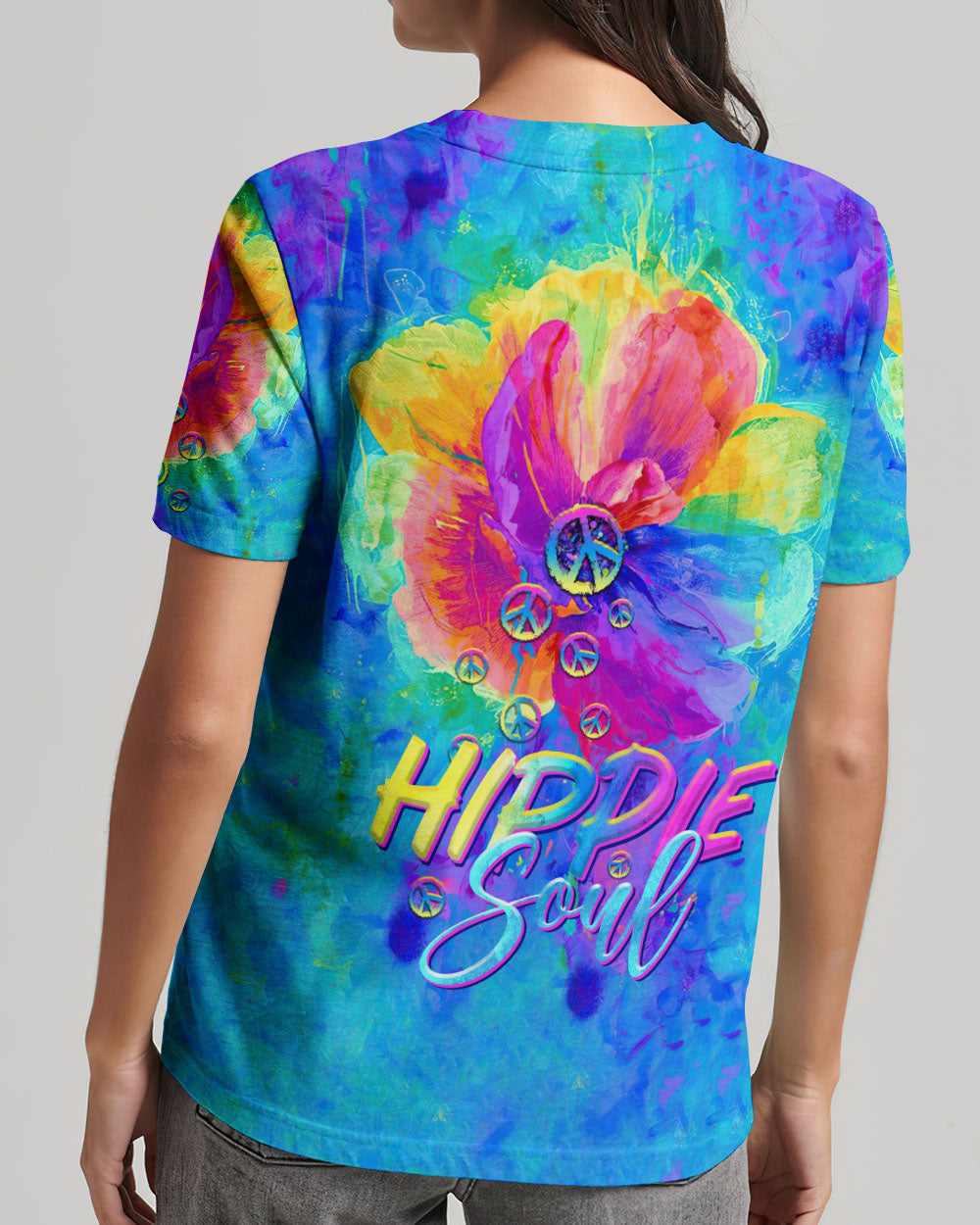 HIPPIE SOUL FLOWER COLORFUL ALL OVER PRINT - TLTR1007231