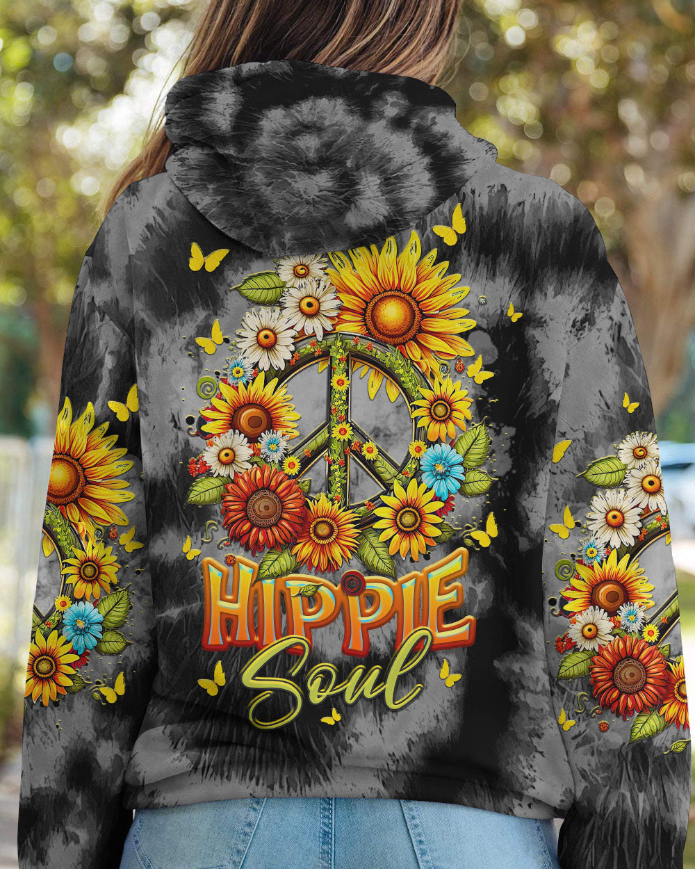 HIPPIE SOUL FLORALS TIE DYE ALL OVER PRINT - TLTR1007239
