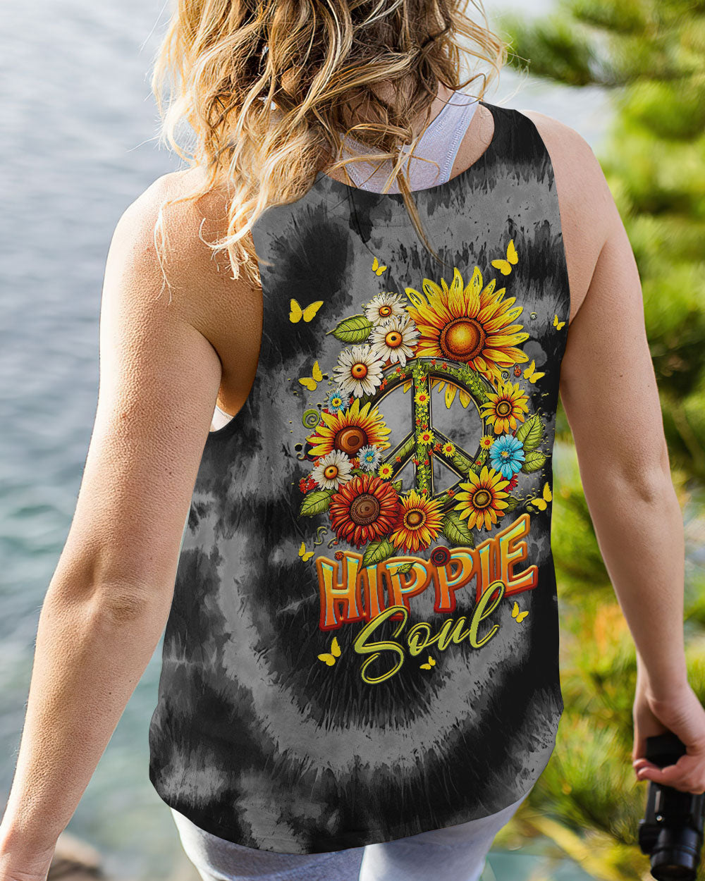 HIPPIE SOUL FLORALS TIE DYE ALL OVER PRINT - TLTR1007239