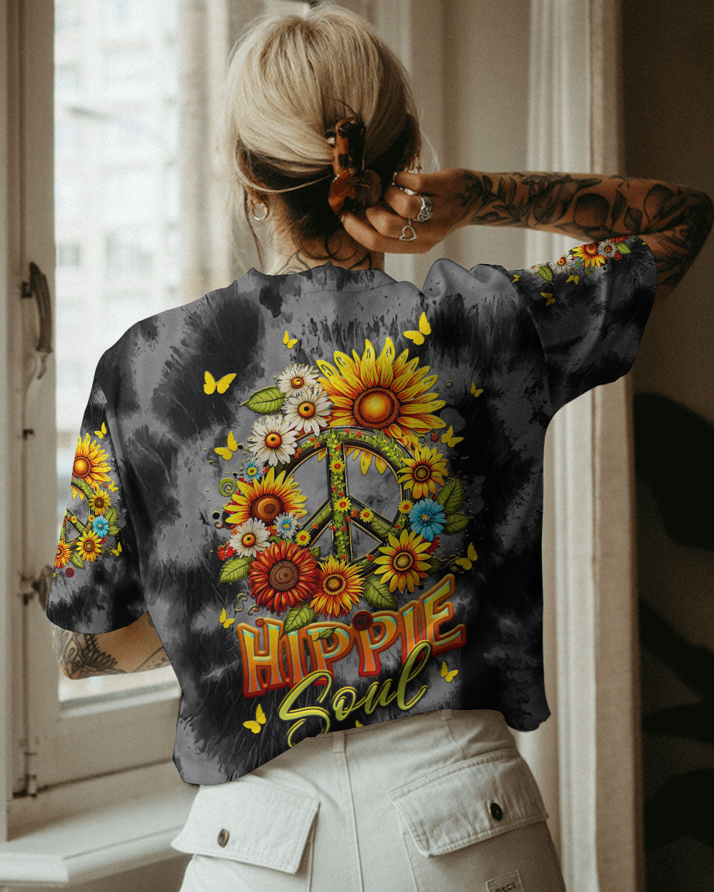 HIPPIE SOUL FLORALS TIE DYE ALL OVER PRINT - TLTR1007239